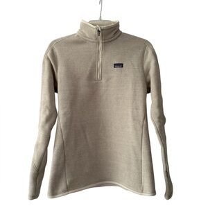 Patagonia Tan Quarter-Zip Sweatshirt